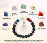 7 CHAKRA BRACELTE WITH LAVA