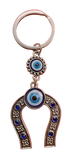 EVIL EYE HORSE SHOE SHAPE KEY RING