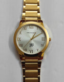 SILVER DIAL GOLDEN BELT LUCKY WATCH