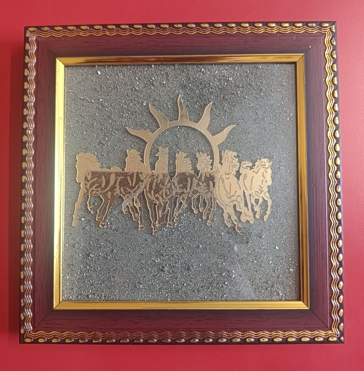 7 Horse Pyrite Frame