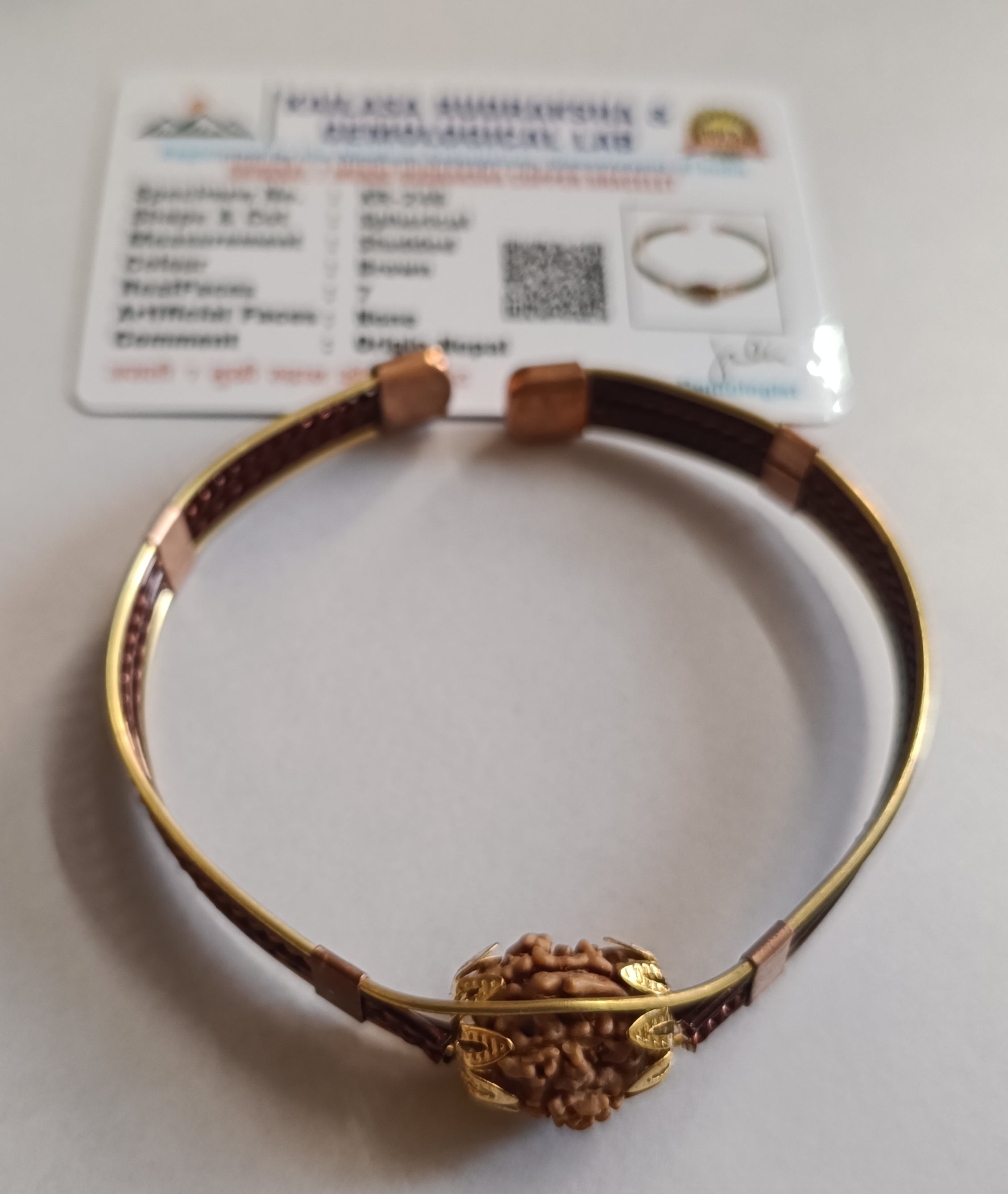 7 Mukhi Rudraksh Metal Kada